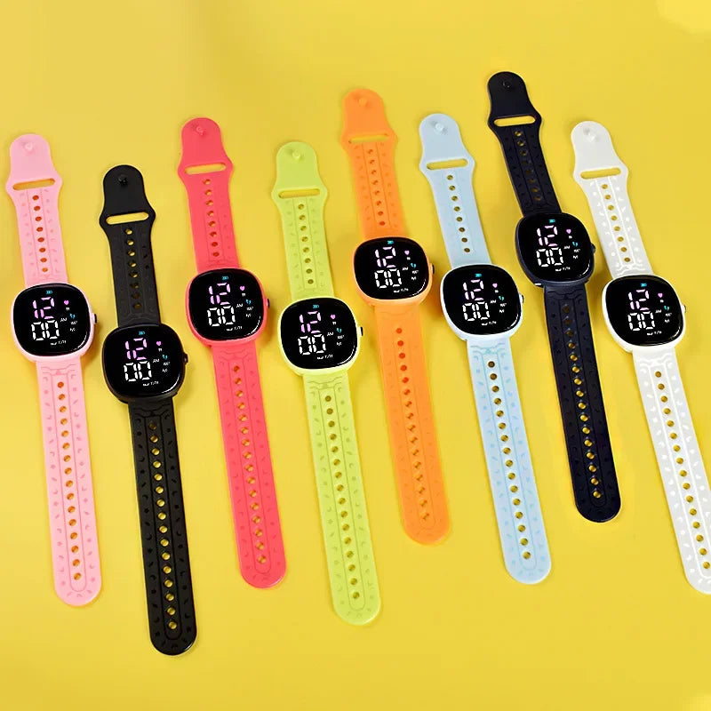 New LED Student Electronic Watch Children Wrist Watch Sports Waterproof Children's Digital Watch kids
