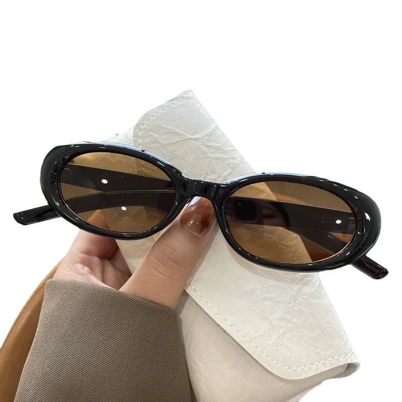 Popular Women's Sunglasses 2024  NEW Sunglasses Unique Oval Sun Glasses Men Goggle Shades Mirror Colorful Y2K Fashion Eyewear