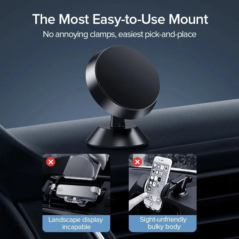 Metal Magnetic Car Phone Holder Mobile Cell Phone Holder Stand Magnet Mount Bracket In Car For iPhone 13 12 Samsung Redmi Xiaomi
