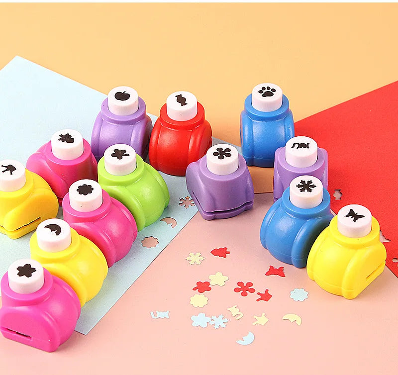 1Pc Mini Paper Punches DIY Crafts Tool Embossing Punches Kindergarten Handmade Hole Puncher For Scrapbooking Gift Card