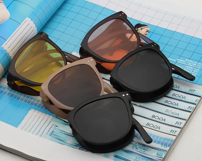 UV400 Cycling Sunglasses Portable Foldable Round Frame Shade Windshield Avoid Flying Insects Bicycle Accessories Темные Очки