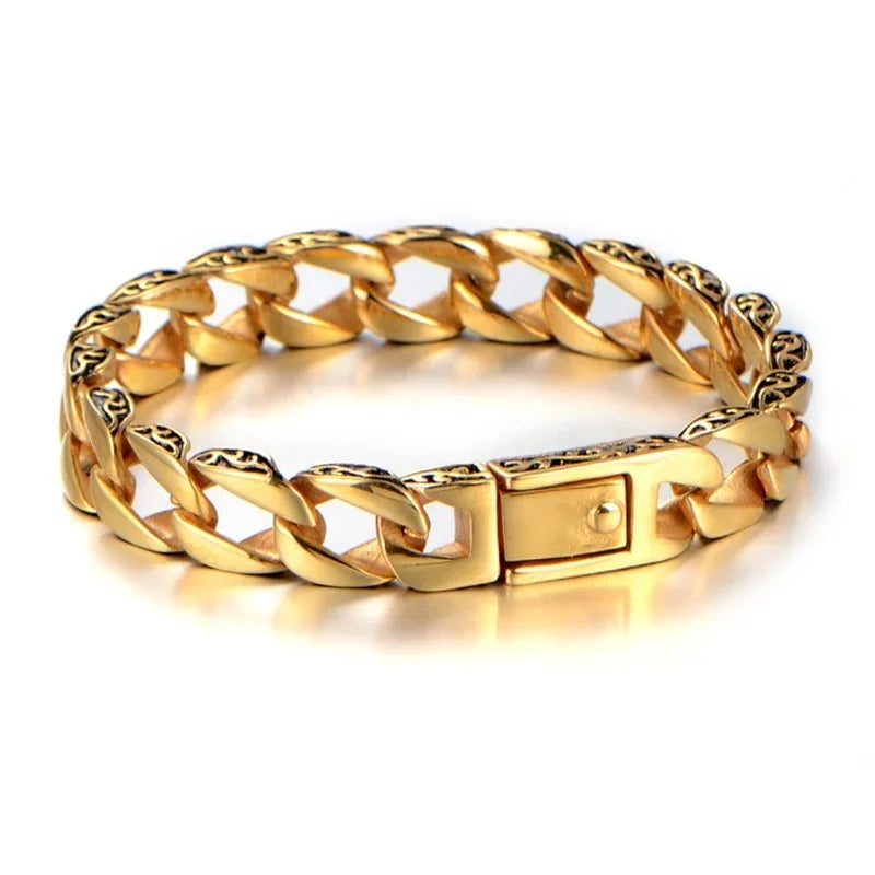 Fashion Braided Stainless Steel Bracelet Men\'s  Armband Nordic Bracelet Biker Riding Rock Party Jewelry