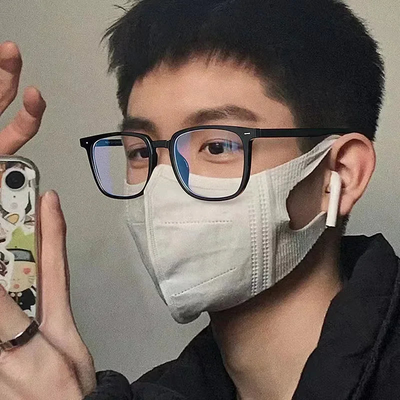 Square Frame Anti-blue Glasses for Men Women Fashion Simple Computer Glasses Light Blocking Lenses Glasses Eyewear