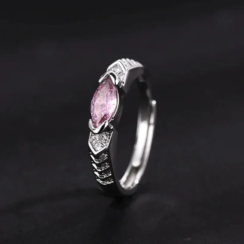 Hot Selling Colored Horse Eye Ring Set with Swiss Diamonds/Cubic Zircon Hip-hop Pop Style Mens  Rings