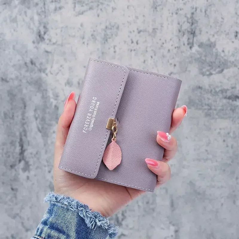 Fashion Short Women Wallets PU Leather Women Luxury Tassels Wallet Hasp Small Wallet Trend Coin Purse Ladies Card Holder Purses