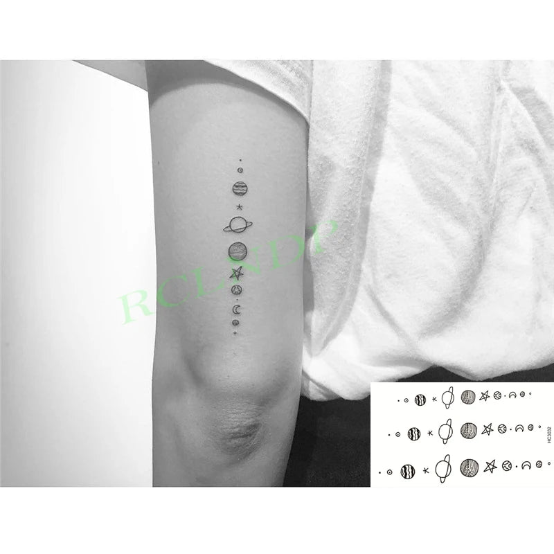 Waterproof Temporary Tattoo Sticker Anime Cartoon Kids Sea Love Pattern Flash Tatoo Fake Tatto Body Art for Woman Men
