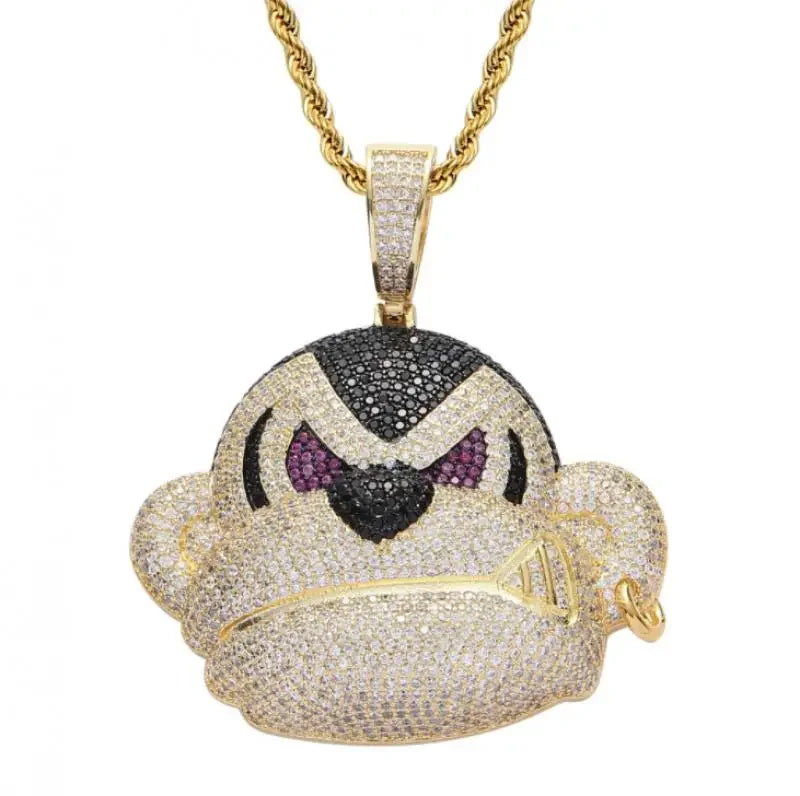 Classic Fashion Punk High Quality Metal Male and Female Hip-hop Pendant Necklace Slip Chain Jewelry