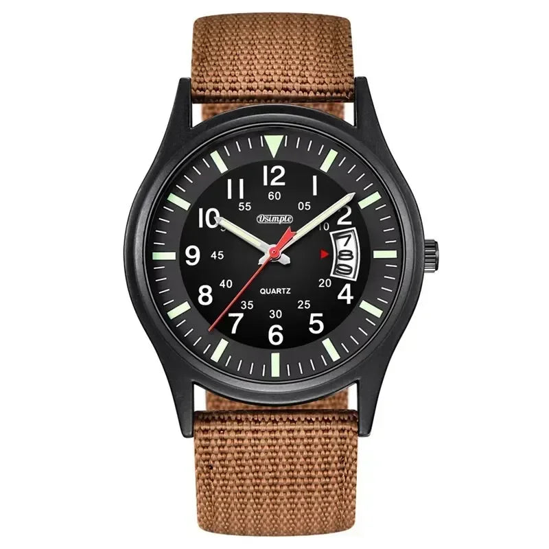 Fashion Mens Watch Nylon Watches Luxury Men Quartz Calendar Date Wristwatch Relogio Masculino Часы Мужские Reloj Hombre