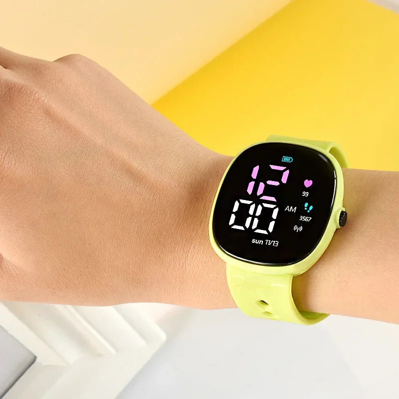New LED Student Electronic Watch Children Wrist Watch Sports Waterproof Children's Digital Watch kids