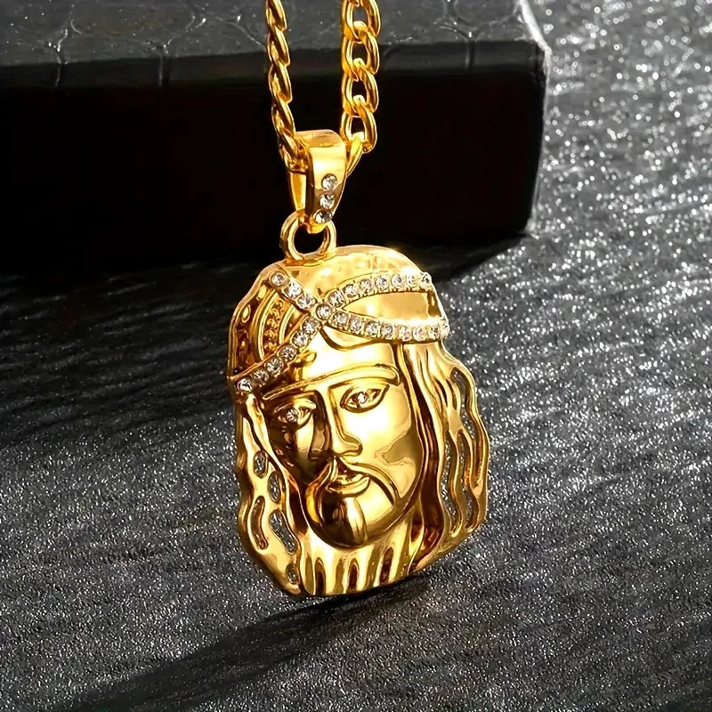 Exquisite Christ The Savior Jesus Necklace Men Women Religious Prayer Lucky Amulet Jewelry