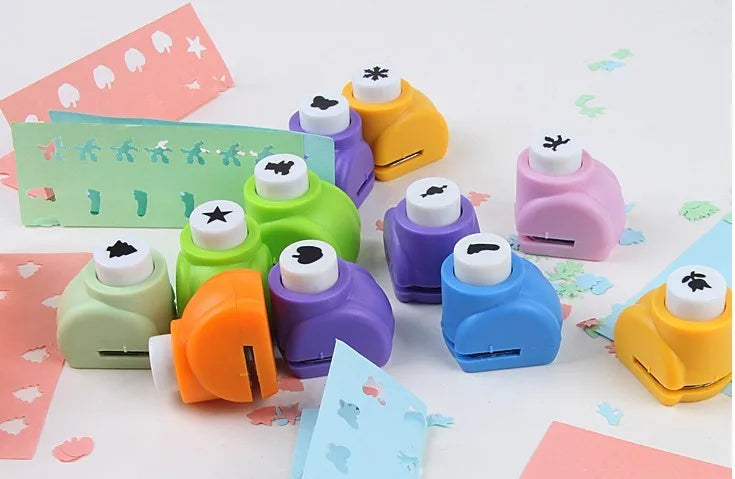 1Pc Mini Paper Punches DIY Crafts Tool Embossing Punches Kindergarten Handmade Hole Puncher For Scrapbooking Gift Card