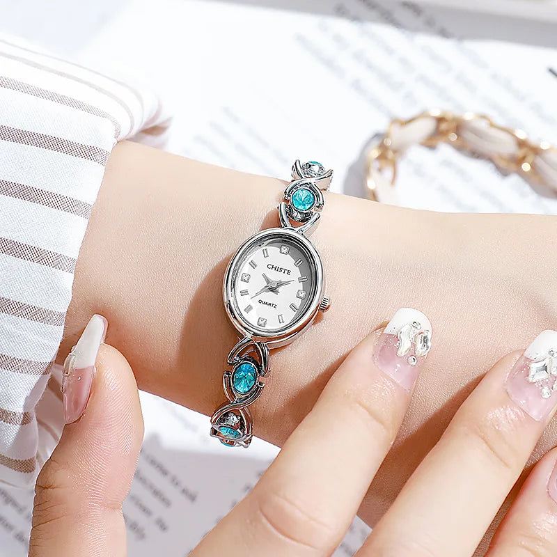 Fashion Bracelet Watch Minimally Casual Quartz Wristwatch for Women Luxury Student Oval Dial Gift Watch Dropshipping Reloj Mujer
