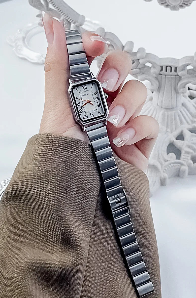 Brand Luxury Women Quartz Watch Casual Fashion Adjustable Stainless Steel Strap Wristwatch Ladies Gifts Watches Reloj De Mujer
