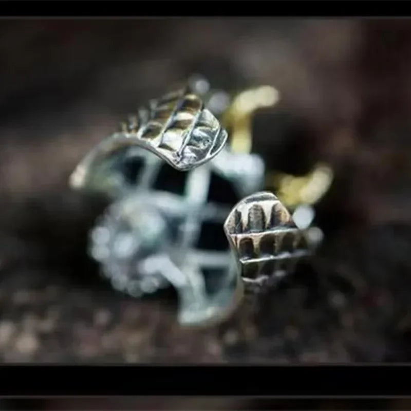 Retro Domineering Ethnic Style Fire-Breathing Dragon Ring Men\\'s Charm Open Ring Punk Motorcycle Rider Jewelry Accessories