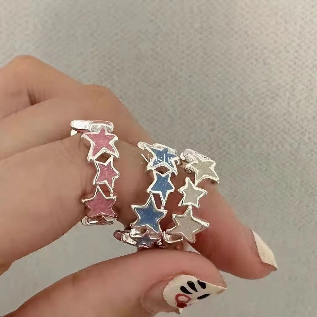 Luxury Zircon Heart Rings for Women Opening Adjustable Weave Rhinestone Ring Engagement Wedding Jewelry Fashion Girlfriend Gifts