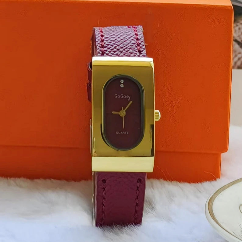 New Brand Women Watch Fashion Rectangular Dial Quartz Watch Simple Leather Strap Luxury Ladies Gift Wristwatches Dropshipping