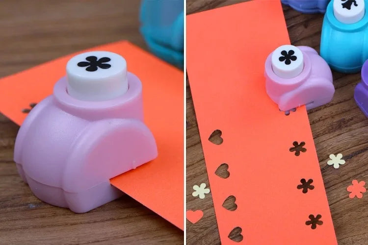 1Pc Mini Paper Punches DIY Crafts Tool Embossing Punches Kindergarten Handmade Hole Puncher For Scrapbooking Gift Card