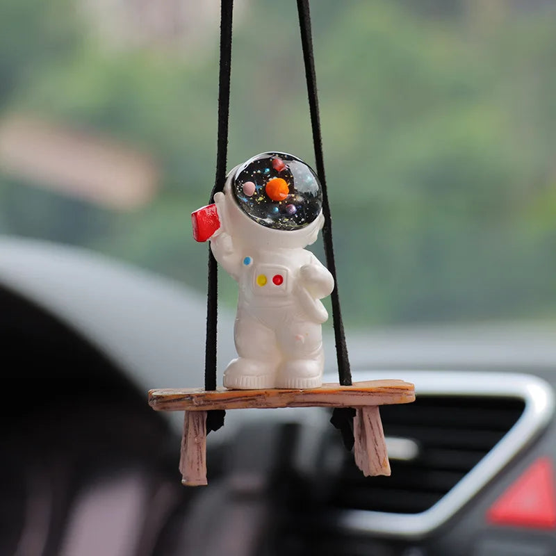 Car Accessories Interior Fun Ornaments Adorn Decors Car Decoration Creative Astronaut Pendant