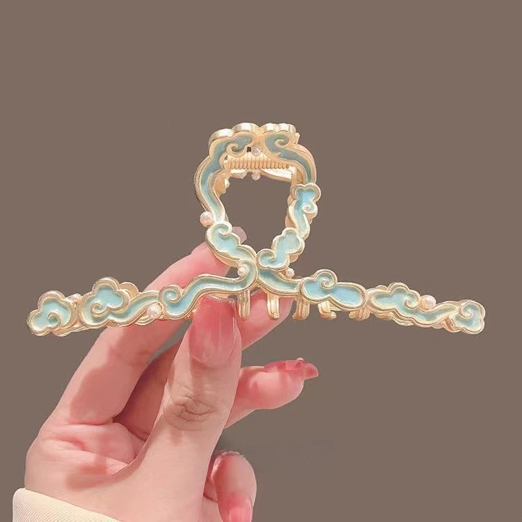 Pearl Flower Tassel Hair Claw for Women Cute Sweet Hair Clip Girls Fashion Elegance Headdress Korean Exquisite Hair Accessoires