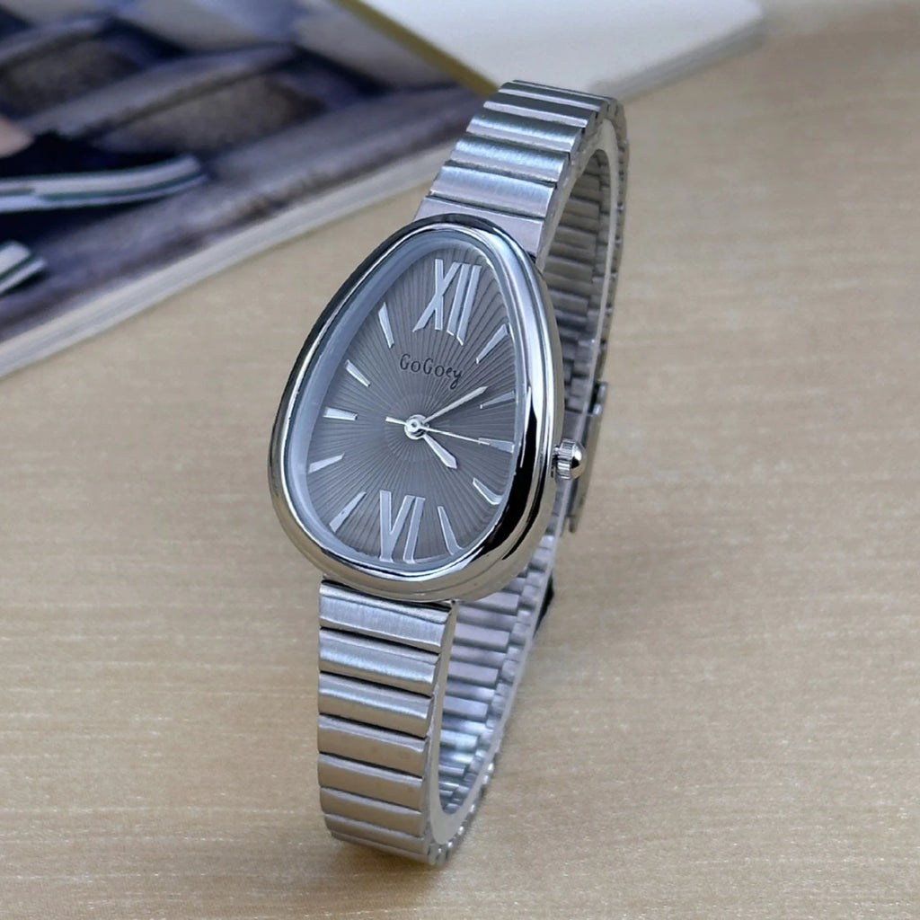 Famous Brand Ladies Watches Snake Head Watch Women Luxury Gift Quartz Wristwatches Fashion Steel Strap Clock Dropshipping