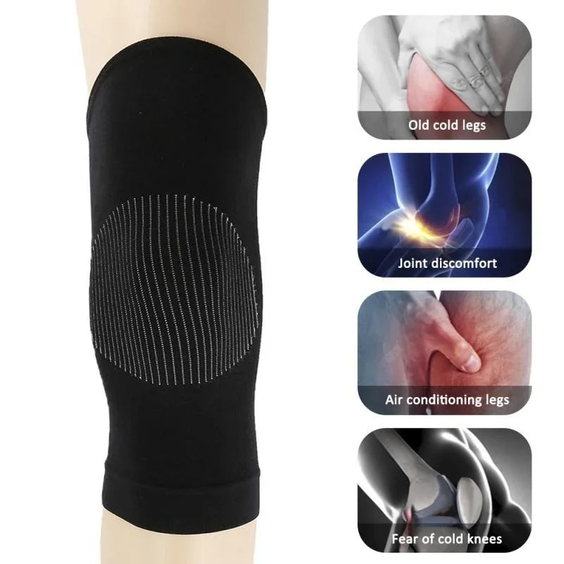1pair Thermal Knee Pads Knee-Joint Protector Support Pad Comfortable Men Women Running Jogging Cycling Fitness Knee Pads