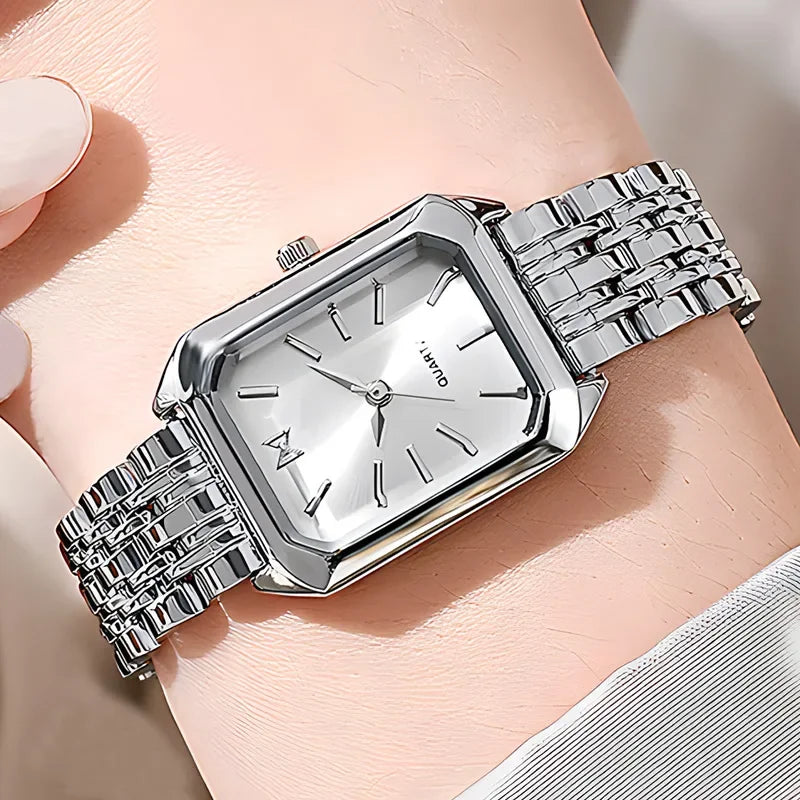 Brand Ladies Quartz Watch Steel Strap Luxury Fashion Wristwatches for Women Female Roman Scale Clock Dropshipping Reloj Mujer