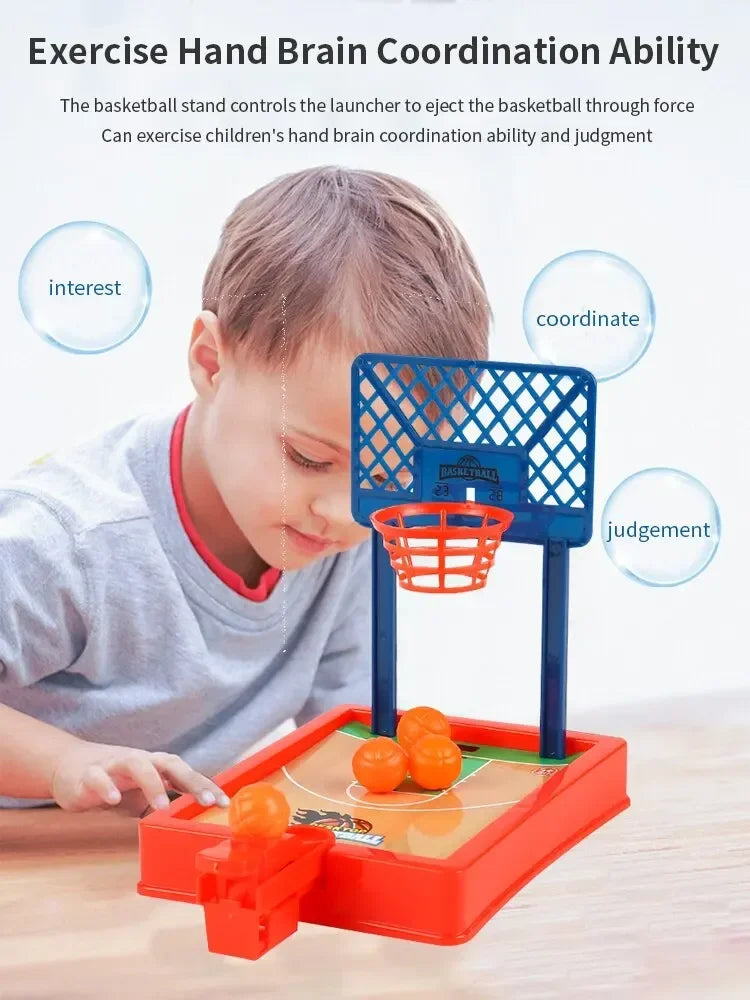 Mini Desktop Tabletop Toys Portable Finger Basketball Game Shooting Machine Party Table Interactive Sport Games for Kids Adults