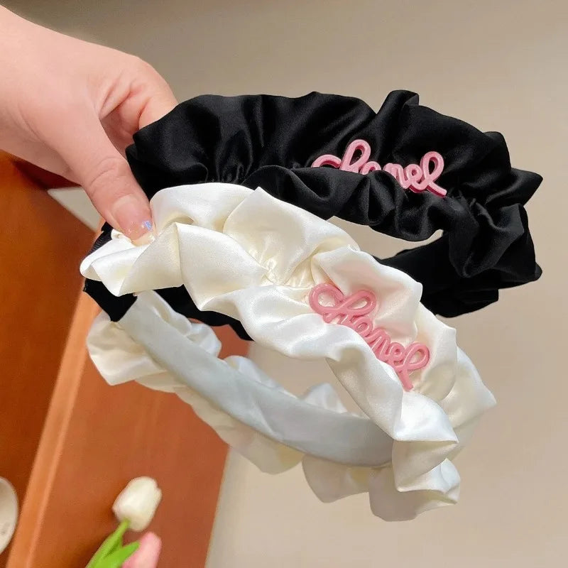 1PC Elegant High Cranial Top Compression Pleated Exquisite Hair Accessories Fashion Sweet Daily Wear Headband 도매