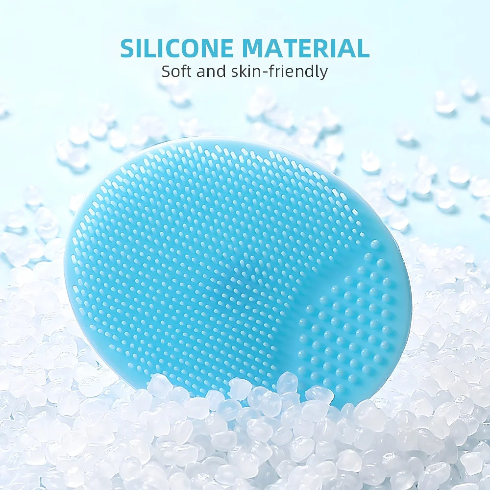 Men Facial Cleaning Brush Scrubber Silicone Miniature Face Deep Clean Shave Massage Face Scrub Brush Face Cleaner