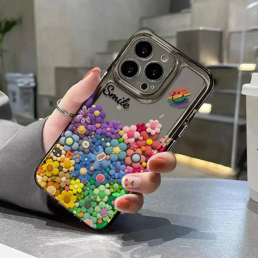 Soft TPU Flower Phone Case For iPhone 15 Pro Max Cases iPhone 14 Pro Max 11 13 12 X XR Xs 7 8 Plus SE 2020 15promax Funda Covers