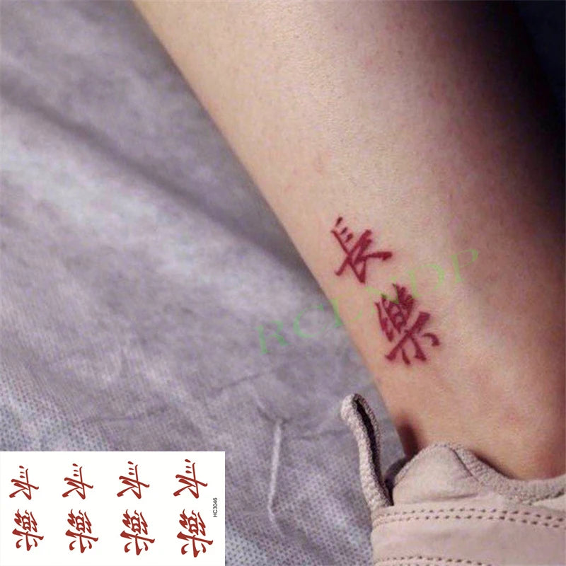 Waterproof Temporary Tattoo Sticker Anime Cartoon Kids Sea Love Pattern Flash Tatoo Fake Tatto Body Art for Woman Men