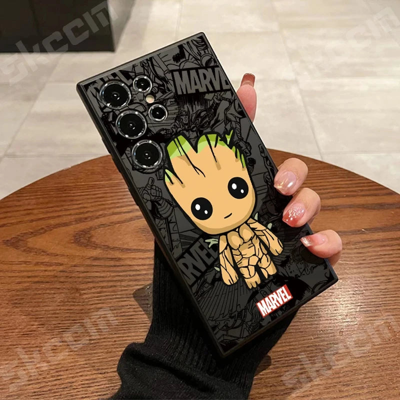 Marvel Spider Man Deadpool Phone Case For Samsung Galaxy S24 Ultra S23 FE S22 S20 Plus A15 A35 A50 A51 A54 A55 A71 A72 A73 Cover