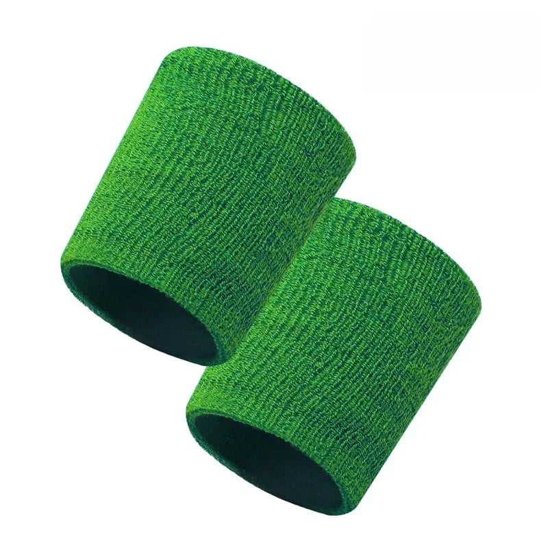 Cotton Fitness Run Sweatband Gym Wristband Sport Bracers Sweat Towel Wrist Support Band Cuff Tennis Wrist Guard Protector Strap