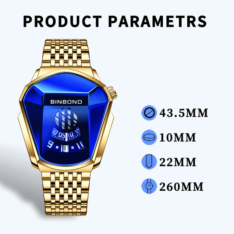 UTHAI New Men's Watch Fashion Luxury Creative New Concept Luminous Calendar Waterproof Small Tripod Quartz Watch RELOJ HOMBRE