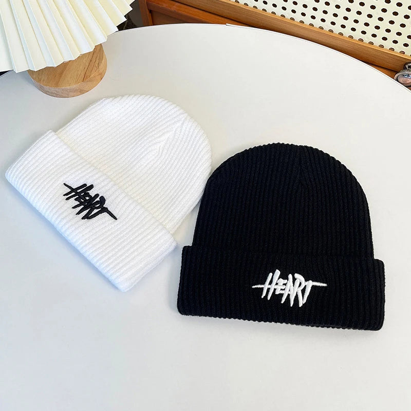 Winter Hats For Unisex Beanies Knitted Solid Cute Hat Lady Autumn Female Beanie Caps Warmer Bonnet Men Casual Cap