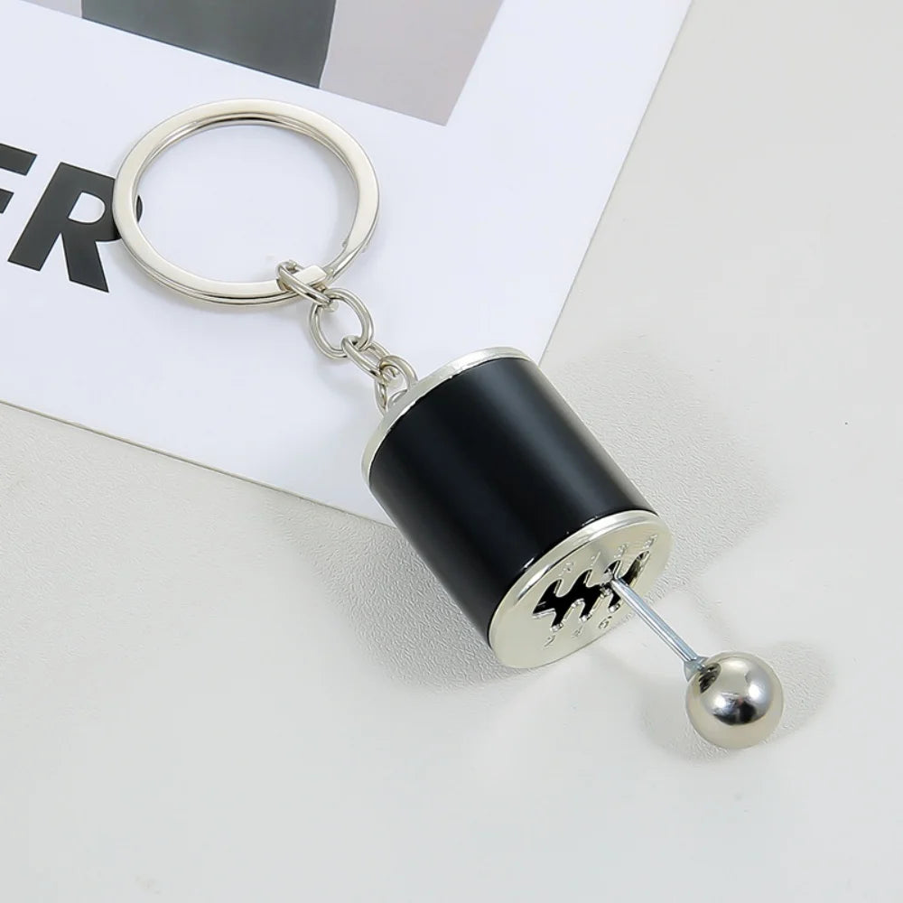 Gearbox suspension mini turbocharger keychain for car modification gear shifter keychain creative and personalized gear shift