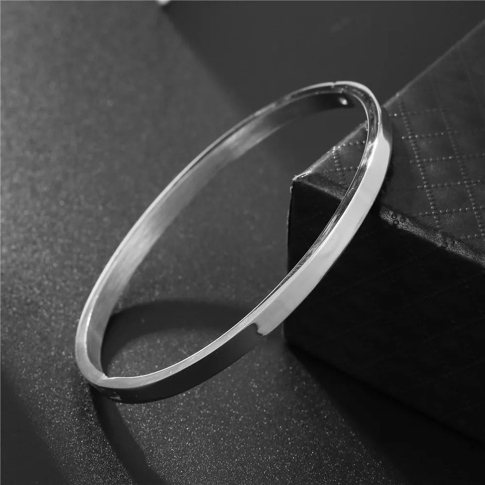 Creative Design Cutlery Knife Fork Men Bangles Women Stainless Steel Friendship Arm Cuff Open Bracelet Fun Trend Jewelry