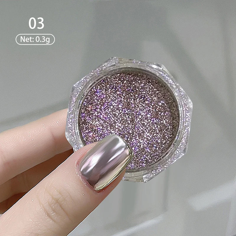 1 Box Red Cat Magnetic Powder Water Light Pink Cat Magnetic Effect Nail Chrome Pigment Dust Manicure New Year Nail Art Supplies