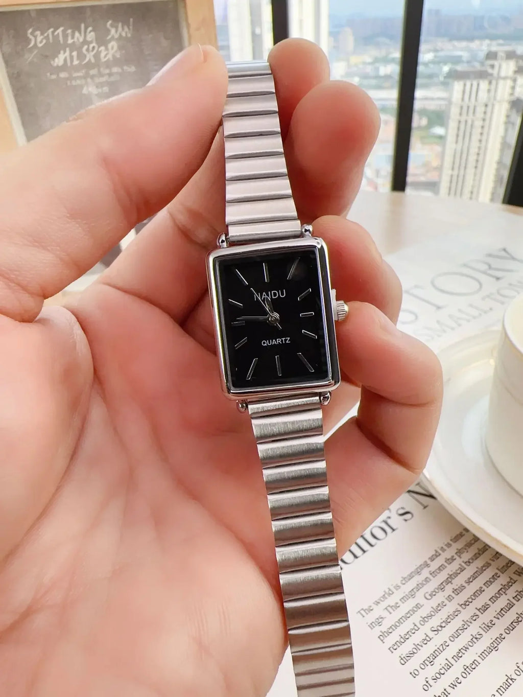 2025 New Women Watch Stainless Steel Belt Quartz Watch Luxury Ladies Quartz Wristwatch Dropshipping Relojes Para Mujer
