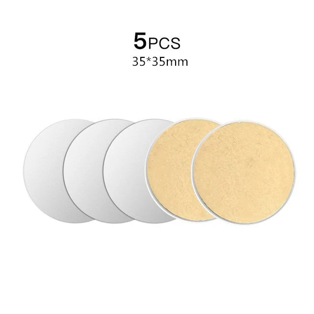 Magnetic Metal Plate for Car Phone Holder Stand Round Square Sticker iron Sheet for Cellphone Tablet Magnet Disk Desk Car Stand