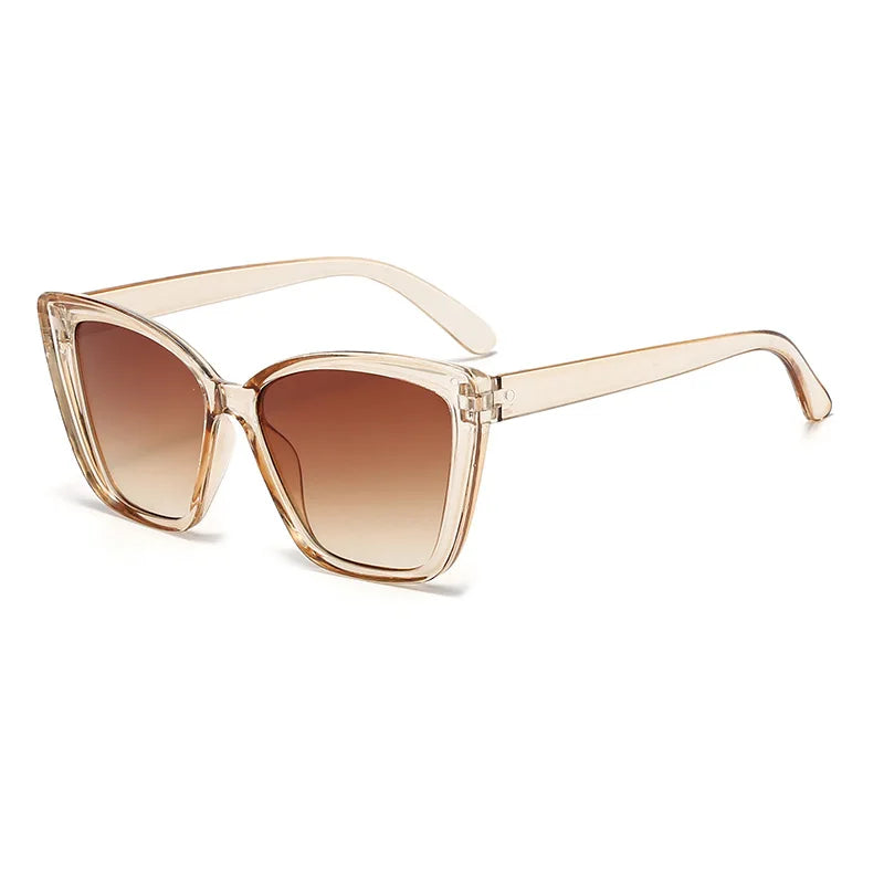 INS Vintage Cat Eye Sunglasses Women Square Small Frame Sun Glasses Female Brand Designer Retro Shades Fashion Oculos De Sol