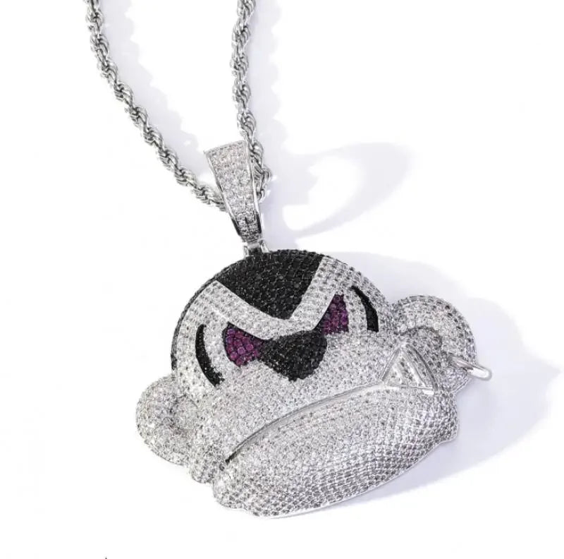 Classic Fashion Punk High Quality Metal Male and Female Hip-hop Pendant Necklace Slip Chain Jewelry