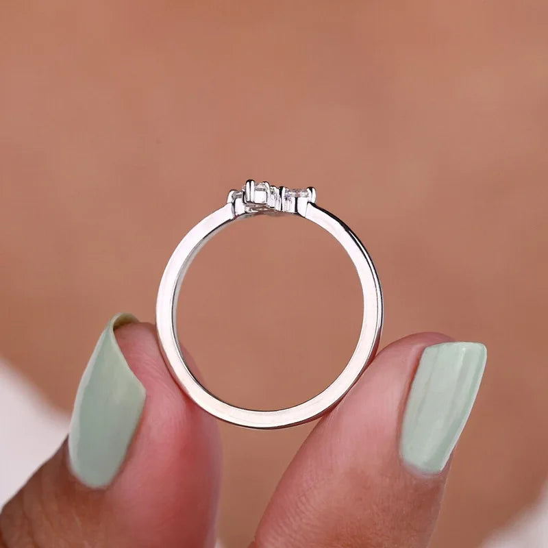 2025 New Cross Micro Inlaid Niche Temperament Sweet Ring for Women High-end  Design Personalized Jewelry Wholesale