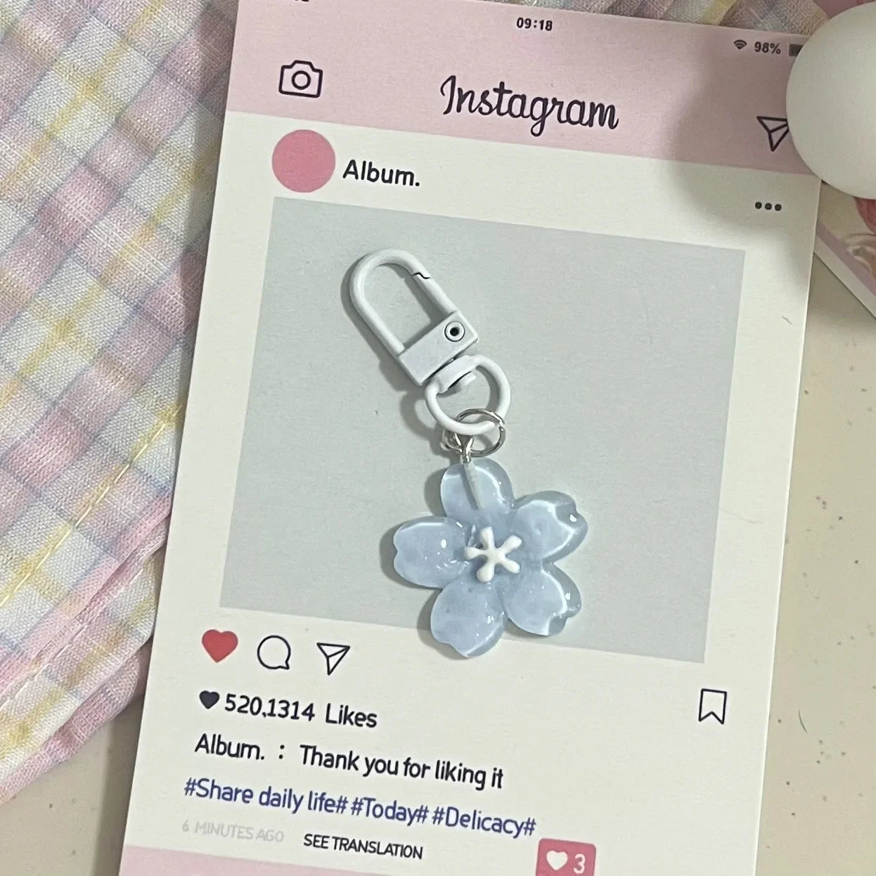 2/4pc Sakura Key Chain Resin Cherry Blossom Jelly Sakura Pendant Keyring Keyring Romantic Translucent Flower Doll Pendant