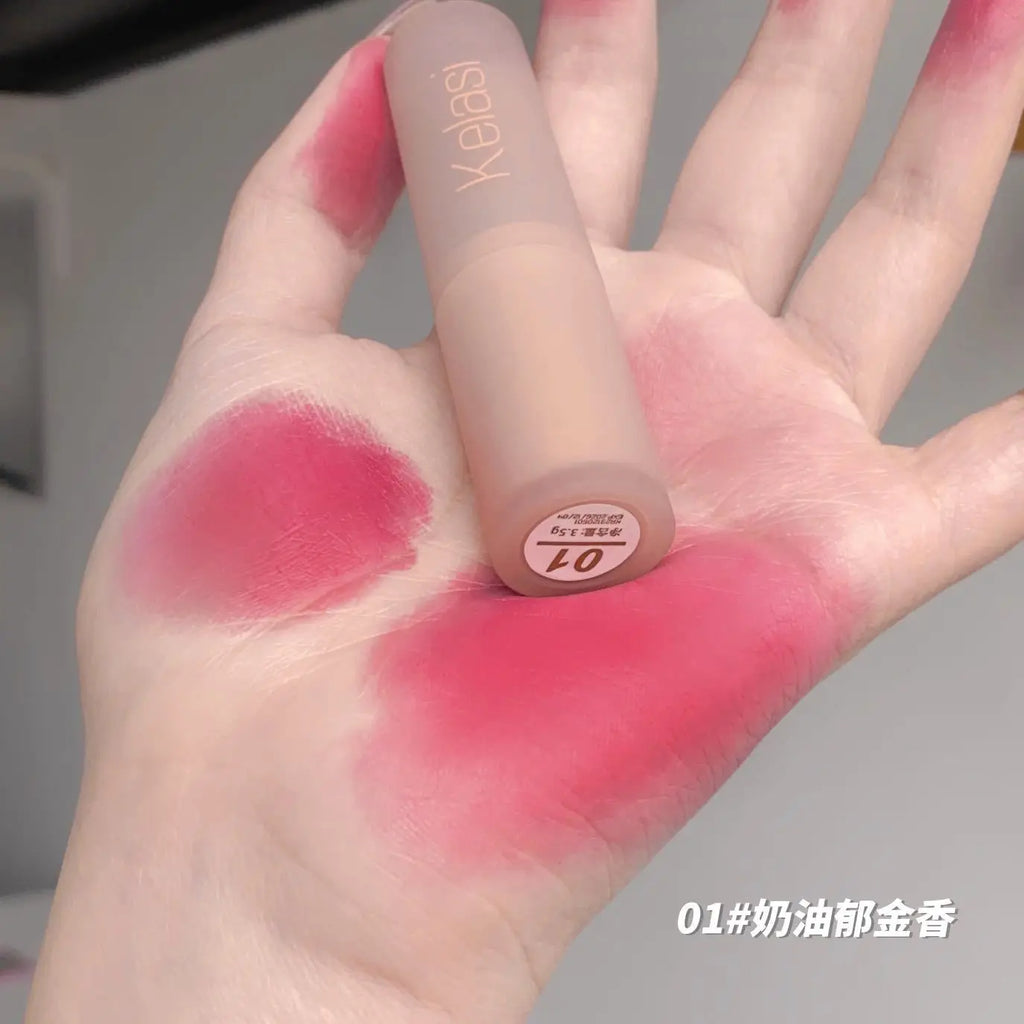 Velvet Matte Lipstick Moisturizing Waterproof Lasting Nude Apricot Lip Tint Non-stick Cup Lip Gloss Lipstick Cosmetics Make Up