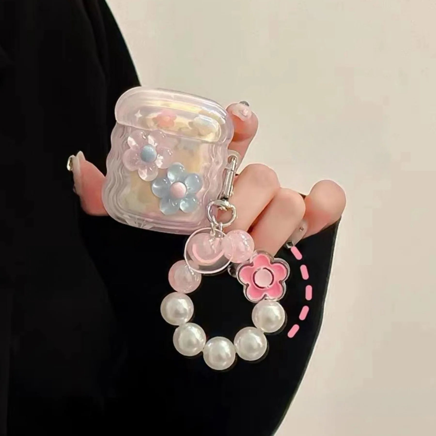 Flower Silicone Soft Shockproof Bracelet Love ins Cute Wireless Bluetooth Earphone Case For Apple Airpods Pro 2nd 3 2 1 Capa