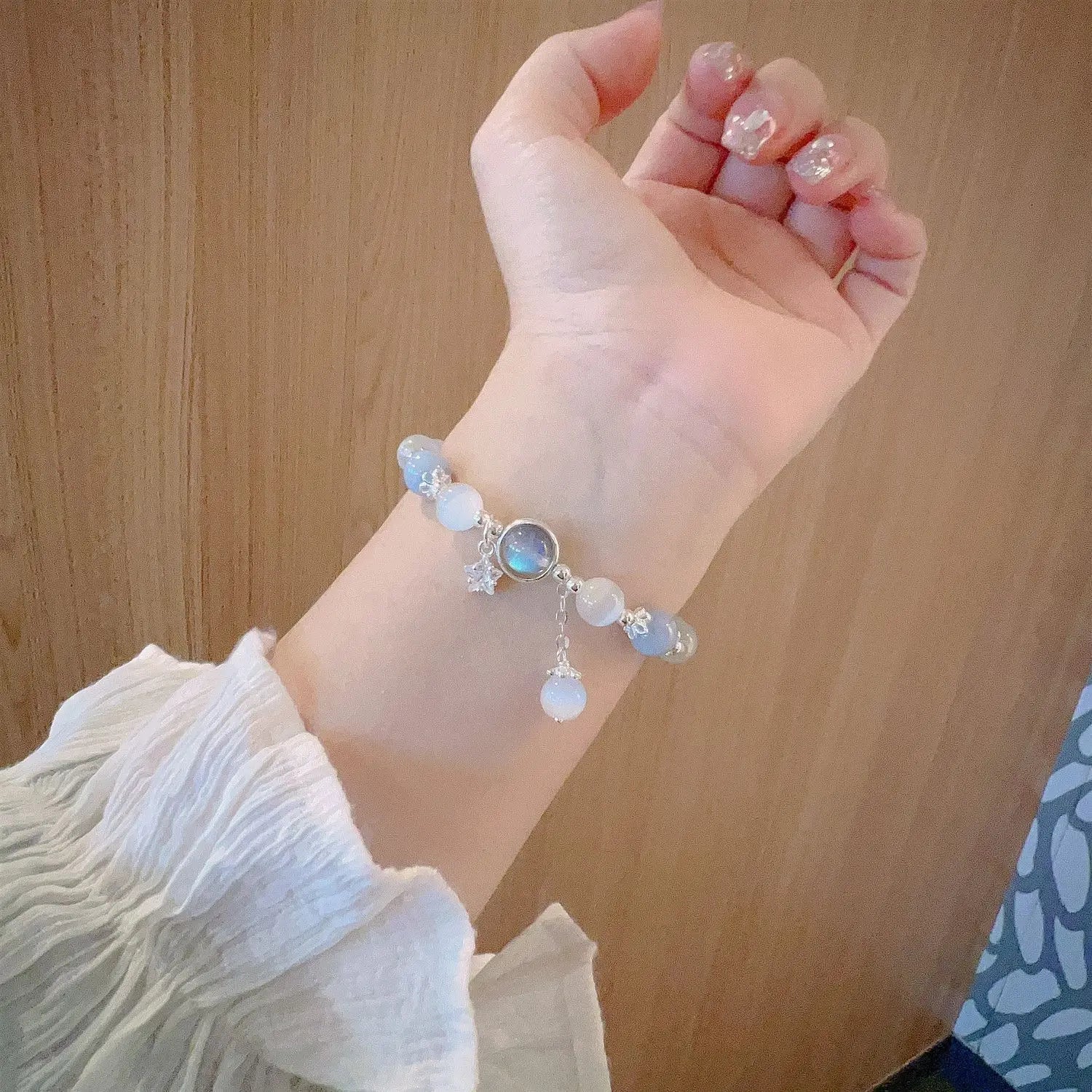 Chinese Style Tassel Beaded Bracelet for Women Retro Butterfly Pendant Charm Bracelets Temperament Bangles Fashion Jewelry Gift