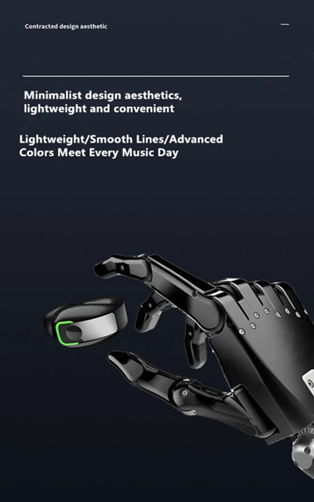 Bone Conduction Earbuds Waterproof Mini Single Ear Clip Earphone Bluetooth-compatible 5.3 Wireless Headphone for Call Smartphone