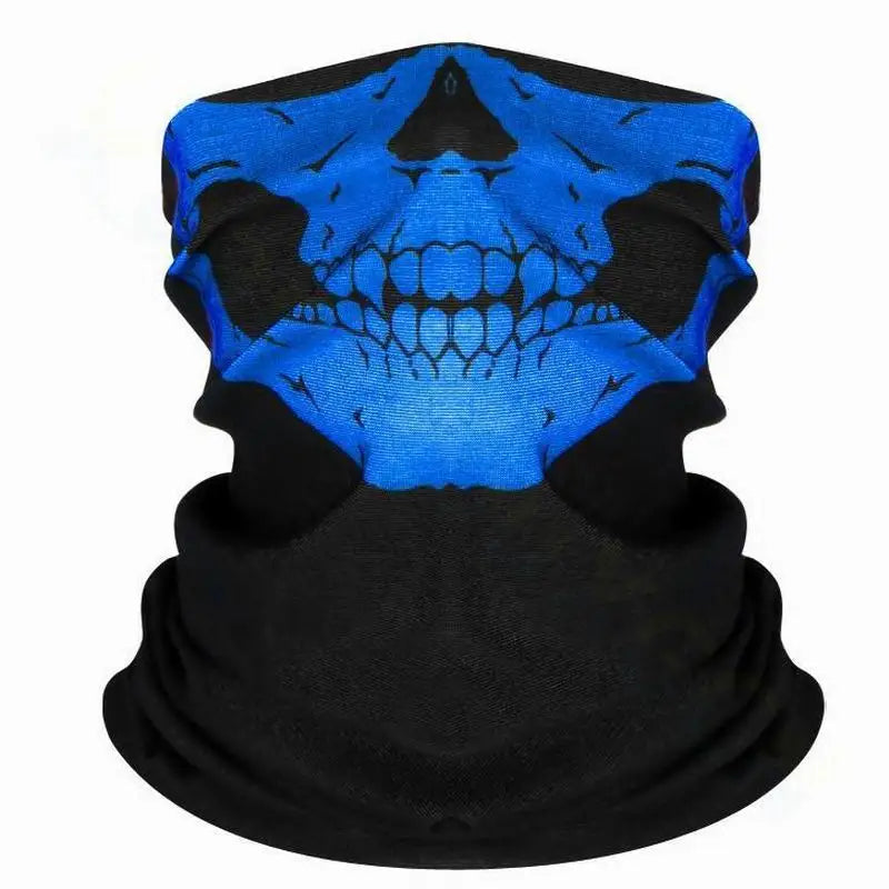 Bicycle Ski Skull Half Face Mask Ghost Scarf Festival Skull Masks Skeleton Magic Multi Use Neck Warmer Cod Funny Mask