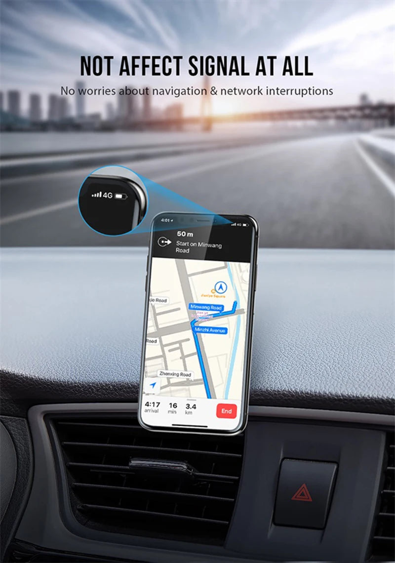 Metal Magnetic Car Phone Holder Mobile Cell Phone Holder Stand Magnet Mount Bracket In Car For iPhone 13 12 Samsung Redmi Xiaomi